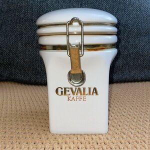 Vintage Gevalia Kaffe Coffee Container Canister